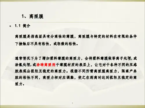 涂布产品离型膜ppt课件