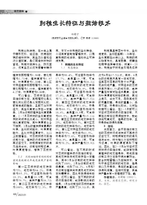 刺槐生长特征与栽培技术