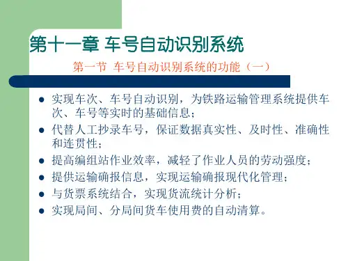 列车车号自动识别系统(精)
