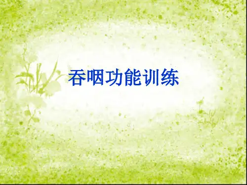 吞咽功能训练ppt课件