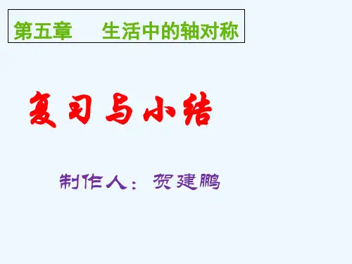 数学北师大版七年级下册第五章   复习与小结