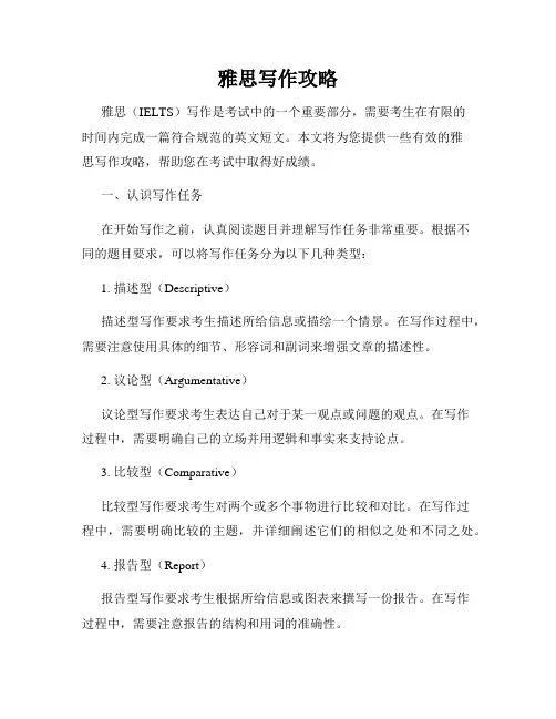 雅思写作攻略