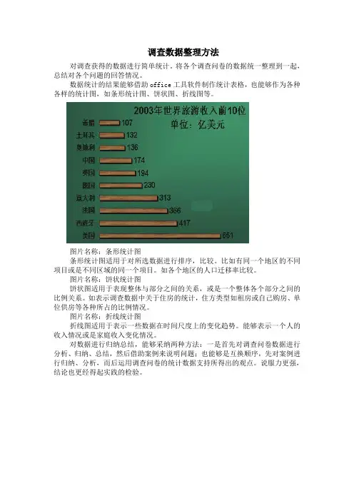 调查数据整理方法