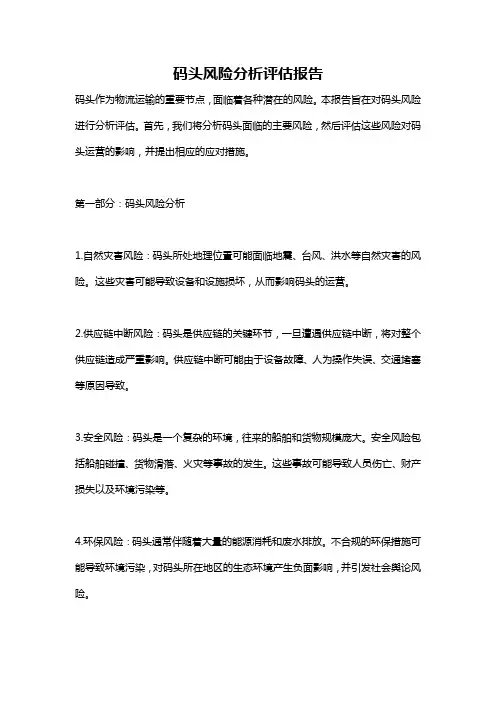 码头风险分析评估报告