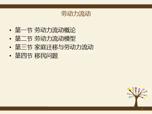 第六章_劳动力流动