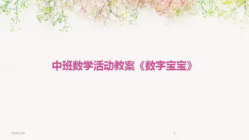 2024版中班数学活动教案《数字宝宝》[1]