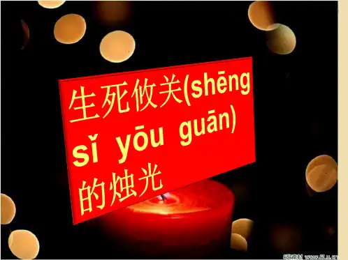 四年级语文下册《生死攸关的烛光》公开课课件 湘教版