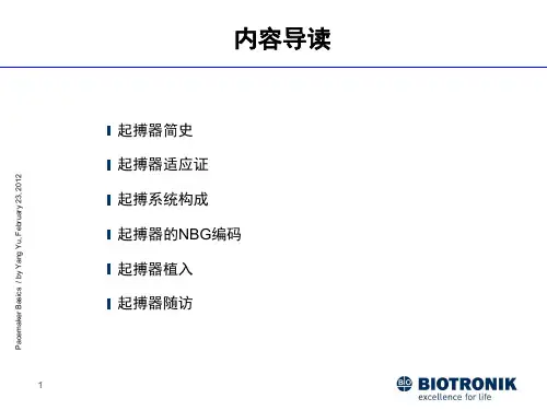 起搏器基础知识基础讲座 ppt课件