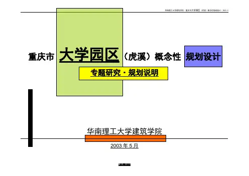 重庆市大学园区虎溪概念性规划设计22204690