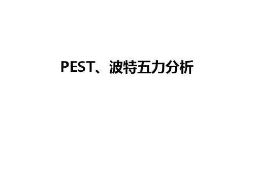 最新PEST、波特五力分析
