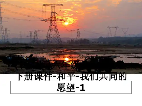 最新(科教版)六年级品德与社会下册课件-和平-我们共同的愿望-1课件ppt
