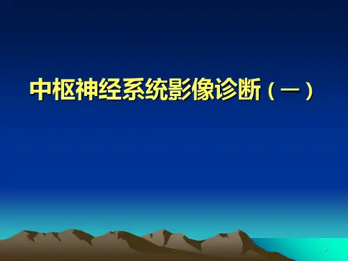 中枢神经系统影像诊断一PPT课件