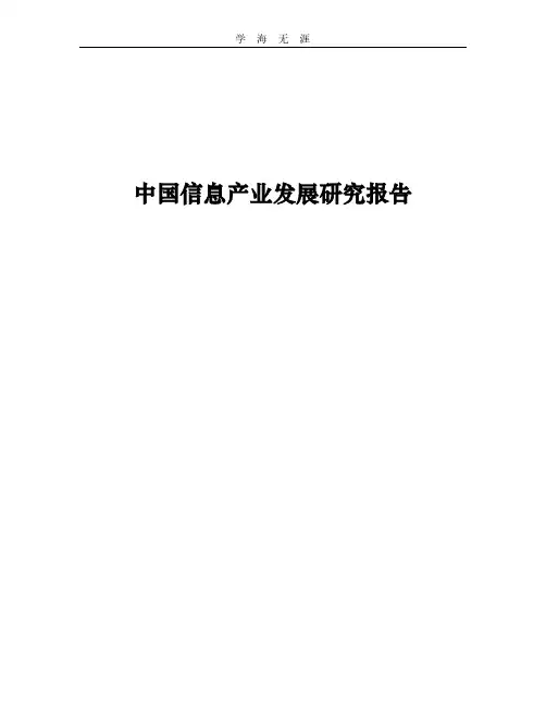 中国信息产业发展研究报告.pdf