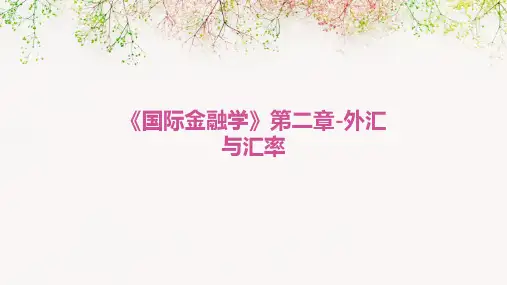 《国际金融学》第二章-外汇与汇率
