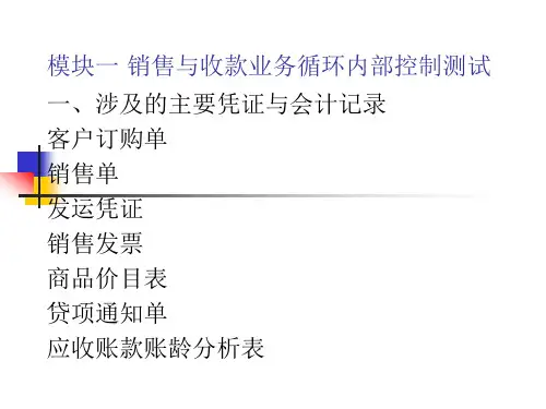 销售与收款业务循环的审计