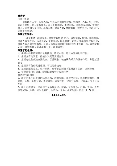 桑葚子
