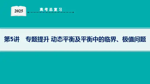 2025高考物理总复专题提升 动态平衡及平衡中的临界、极值问题