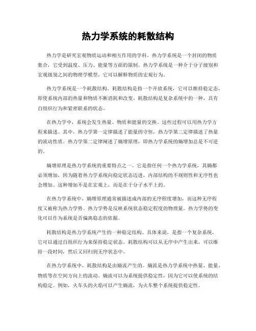 热力学系统的耗散结构
