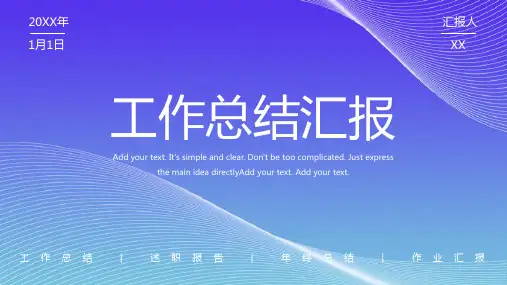 工作汇报PPT模板(五)