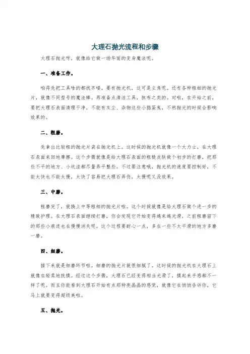 大理石抛光流程和步骤