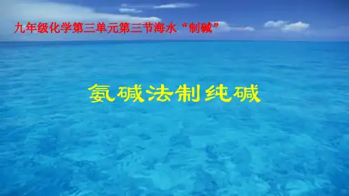 第三节海水“制碱”课件(鲁教版(五四制))