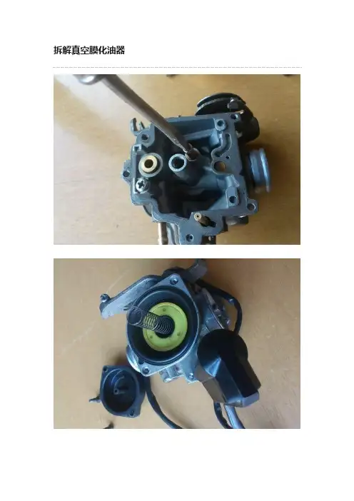 拆解真空膜化油器