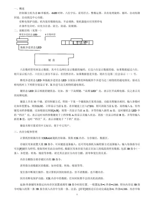 HS98Z单板控制器说明书