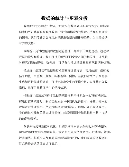 数据的统计与图表分析