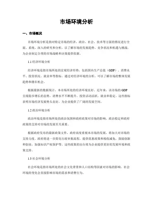 市场环境分析