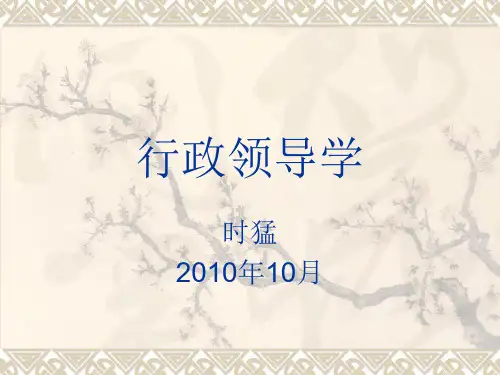 电大行政管理学讲义(PPT 20页)