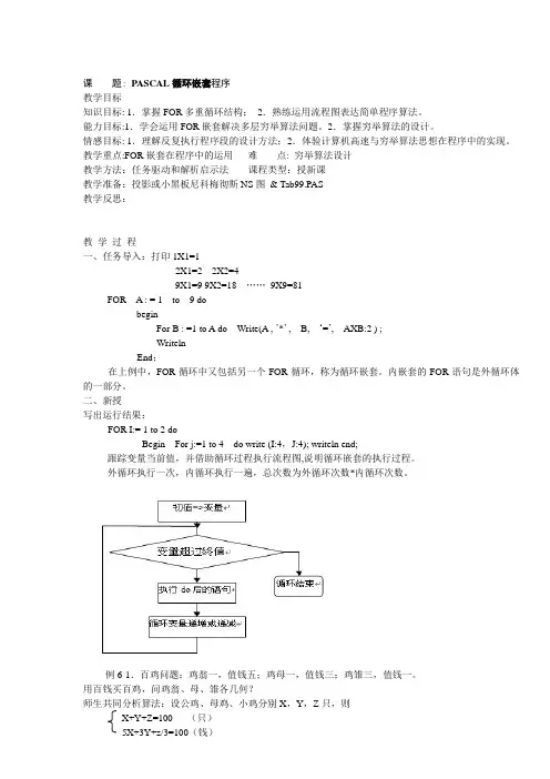 pascal 教程2