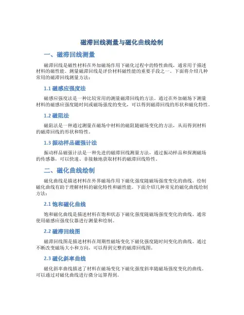 磁滞回线测量与磁化曲线绘制