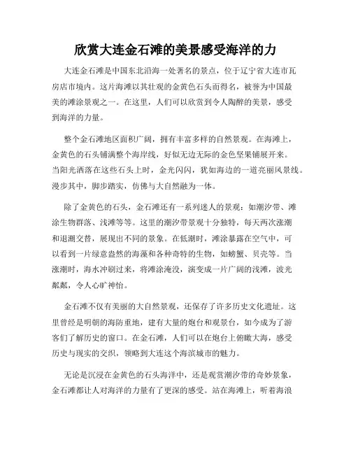 欣赏大连金石滩的美景感受海洋的力