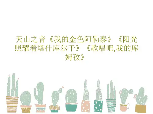 天山之音《我的金色阿勒泰》《阳光照耀着塔什库尔干》《歌唱吧,我的库姆孜》23页PPT