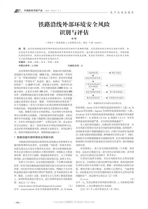 铁路沿线外部环境安全风险识别与评估