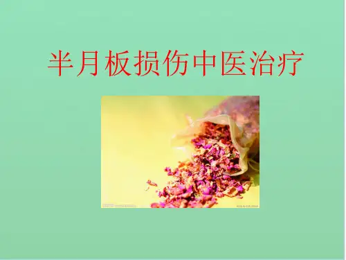 半月板损伤中医治疗