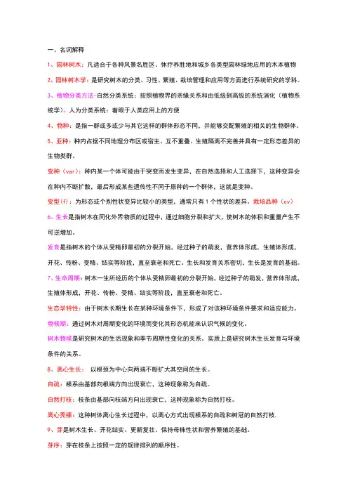 名词解释
