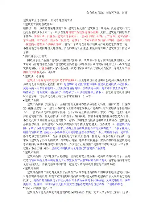 现场建筑施工全套过程图解(doc 37页)