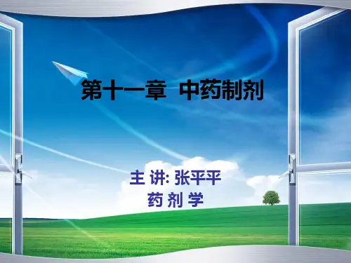 中药制剂