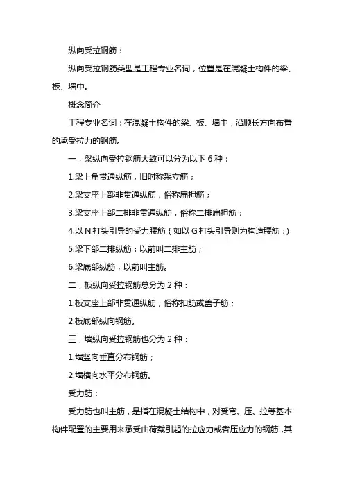 受拉钢筋和受压钢筋怎样区分