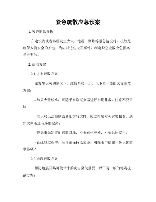 紧急疏散应急预案