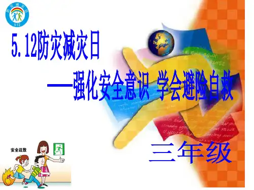 防灾减灾主题班会PPT教育课件
