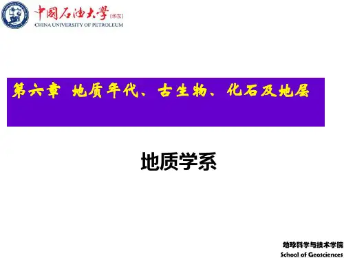 石油大学地质学基础——第六章 地质年代、古生物、化石及地层