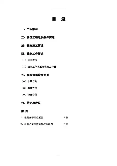 地基检测报告