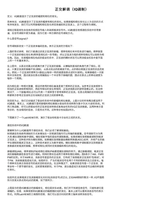 正交解调（IQ调制）