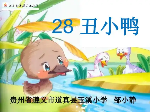 二年级语文下《丑小鸭》680PPT课件 一等奖名师公开课比赛优质课评比试讲