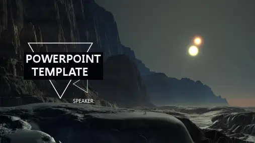 精美星空ppt课件模板PPT模板