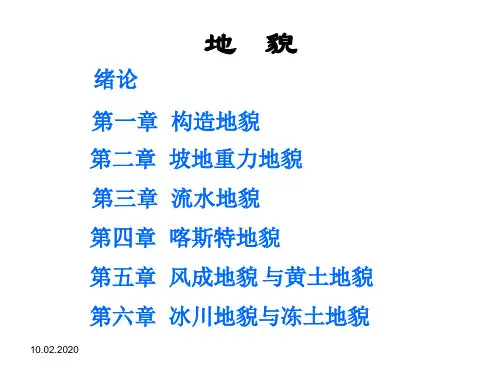 地质学基础地貌ppt课件