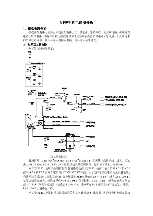Bird GC100手机电路分析