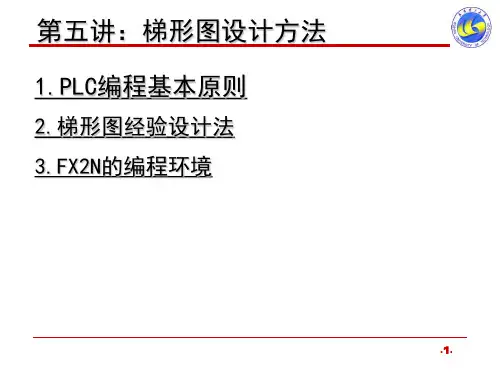 三菱FX2N第五讲梯形图设计方法